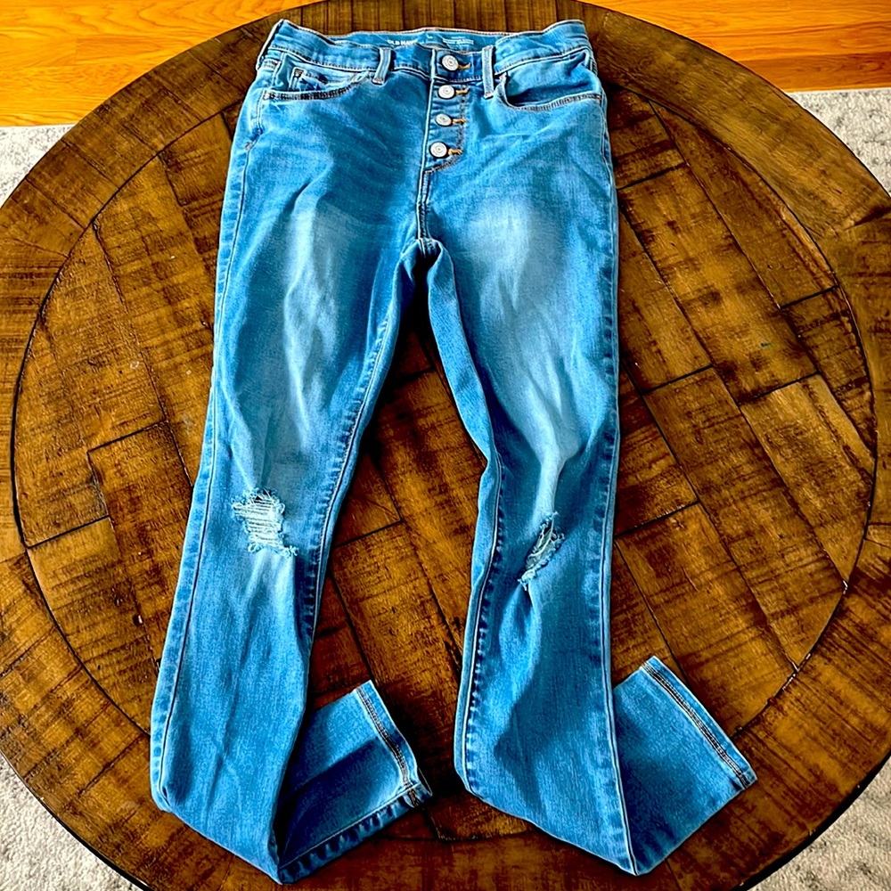 Girls Old Navy High Rise Rockstar Super Skinny Jeggings - Size 14
